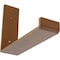 Ekena Millwork Steel Hanging Shelf Bracket, Hammered Copper 2"W x 8"D x 6"H BKTM02X08X06HSHCO - alternate 1